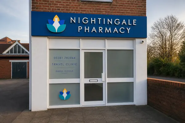 Nightingale Pharmacy fascia and window graphics
